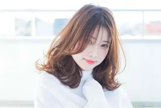 ミディアム 小野 和摩のヘアスタイル