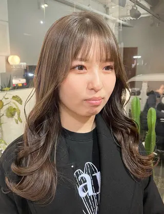 セミロング yukii しまむら のぞみのヘアスタイル