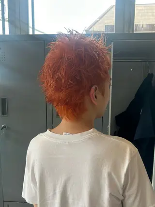 ショート カラー メンズ 🎀艶ハイトーン特化 🎀セナのヘアスタイル