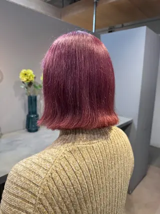 ミディアム カラー 神パーマ&ツヤ髪 黒田ダイのヘアスタイル