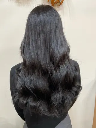ロング 韓国ヘア 🤍中西麻友🤍のヘアスタイル