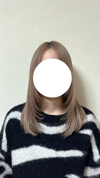 セミロング 和泉市／mahae 吉田のヘアスタイル