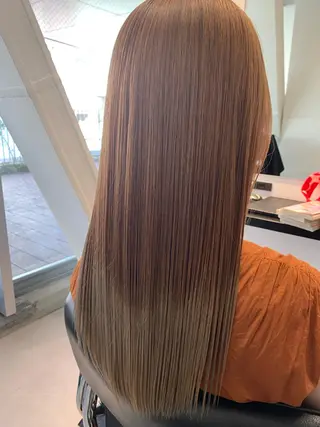 ロング カラー ✨透明感カラー✨髪質 改善✨国分魚生のヘアスタイル