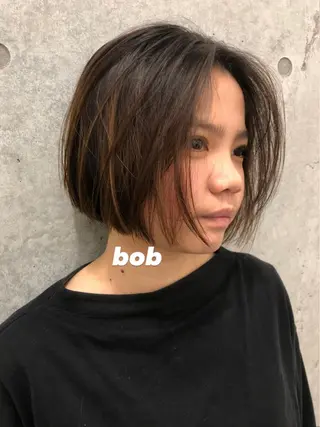 ショート カラー パーマ ヘアアレンジ マツエク・マツパ Miku /ボブのヘアスタイル