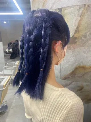 セミロング 前橋 姫奈のヘアスタイル