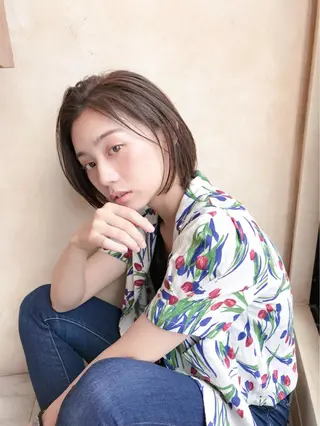 ミディアム カラー 前田 敬太のヘアスタイル