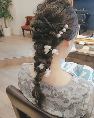 ロング ヘアアレンジ RU RIのヘアスタイル