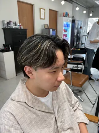 カラー パーマ メンズ メンズパーマ特化 園田　楓莉のヘアスタイル