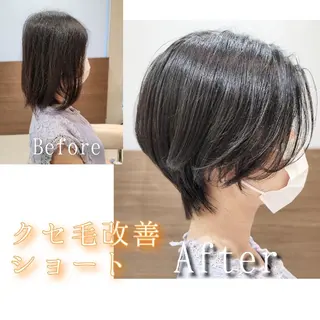 ショート 村岡【店長】 【骨格矯正ショート】のヘアスタイル