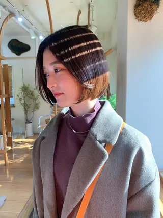 ショート ~洗練ナチュラル~ 🪵 岡田 知佳のヘアスタイル
