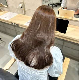 ロング カラー 透明感カラー/ 顔周りcut♡シホのヘアスタイル