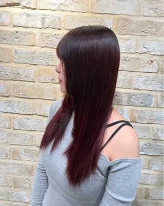 ロング カラー 和夢/メンズカット/ パーマ/ハイトーンのヘアスタイル