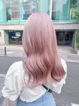 ミディアム カラー ヘアアレンジ 💕ブリーチ/ヘアメ 🎀YUUKAのヘアスタイル