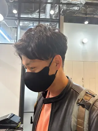 パーマ メンズ 韓国レイヤー✨ yasuko銀座のヘアスタイル