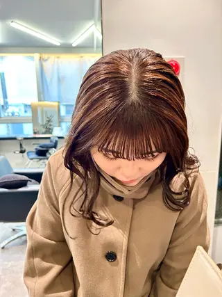 セミロング カラー 🎀ヘアセット透明感 /REINA🎀のヘアスタイル