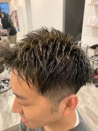 ショート メンズ 永田 よしはるのヘアスタイル