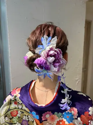 ヘアアレンジ 🦋Misaki🦋 メンズパーマ/着付けのヘアスタイル