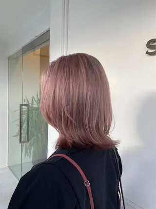ミディアム カラー 鹿児島 聖来のヘアスタイル