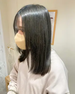 セミロング カラー ヘアアレンジ ボブ /ニュアンス/ satomi🧸💖のヘアスタイル