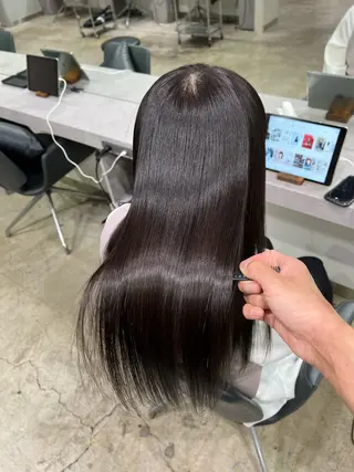 ロング 【ヤバ髪から美髪へ】 縮毛矯正特化アチワのヘアスタイル