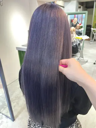 ロング カラー 暖色ハイトーン特化 🥇Mioのヘアスタイル