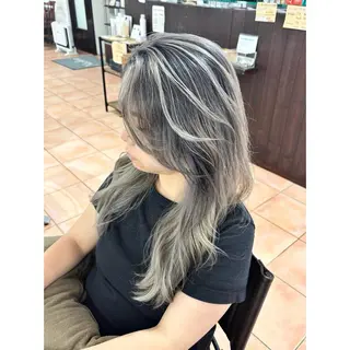 ロング カラー ヘアアレンジ 🦋エクステ/透明感 カラー🦋宮川莉央のヘアスタイル