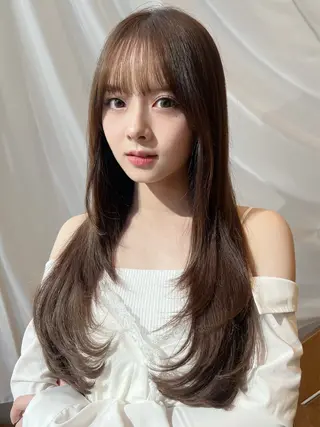 セミロング カラー 望月威吹/表参道/レ イヤー/似合わせのヘアスタイル