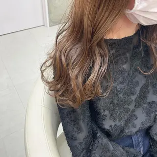 ロング カラー 坂本 沙也加のヘアスタイル