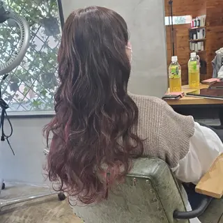 ロング カラー Le Lien カジのヘアスタイル