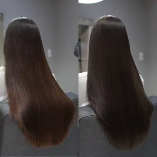 ロング 髪質改善韓国コテ巻き パーマ/城井友輔のヘアスタイル