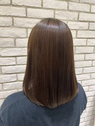 セミロング カラー ash 十日市場 yuzuki 🎀のヘアスタイル