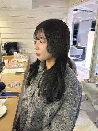 ロング カラー 中 海斗のヘアスタイル