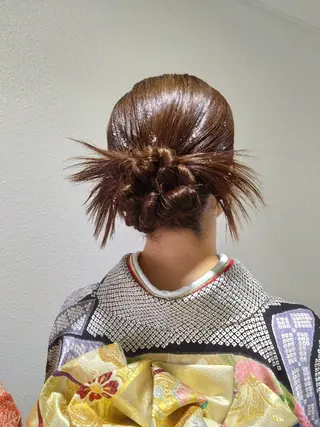 ロング ヘアアレンジ Hair&Make  Delight*のヘアスタイル