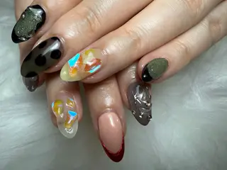セミロング shandy nailのネイルデザイン