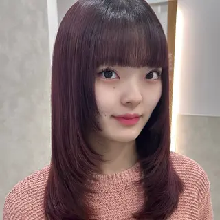 ミディアム カラー レイヤー/艶カラー/ Natsuho💞のヘアスタイル