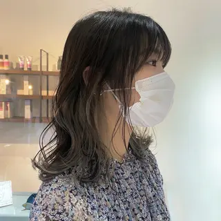 ミディアム みずの ゆきなのヘアスタイル