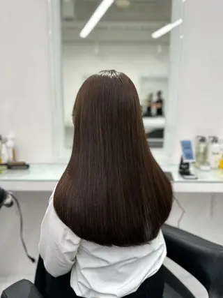 セミロング カラー ❄最強かわいいカラー ❄️MINA❄️のヘアスタイル