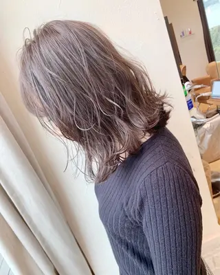 セミロング カラー ✨大人ショート特化 /カットモデル/銀座のヘアスタイル