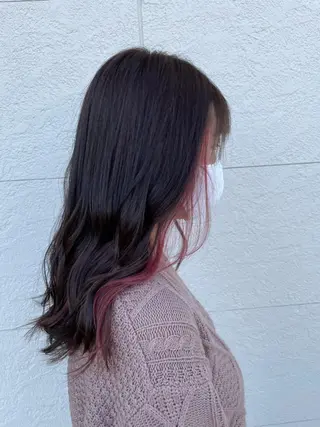 ロング カラー 鵜飼 真伍のヘアスタイル