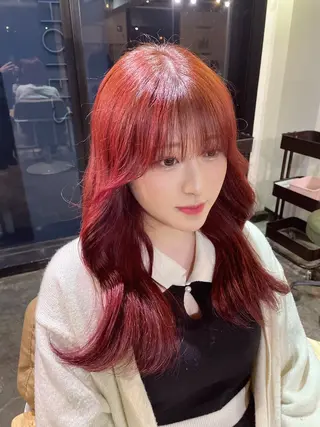 カラー 顔まわり/W カラー/リョウのヘアスタイル