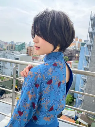 ショート 博多ベージュ 🐻松井傑のヘアスタイル