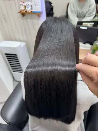 ロング カラー 艶髪改善師/高橋潤 /縮毛矯正のヘアスタイル