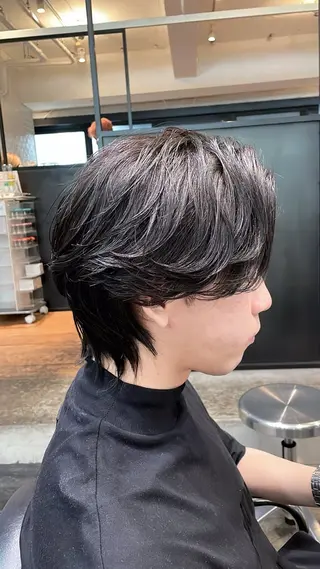 メンズ 縮毛矯正、 押野七大のヘアスタイル