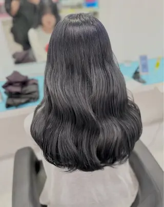 ロング カラー ヘアアレンジ 🫧モテる💗ダメー ジレスハイトーン🫧のヘアスタイル