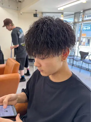 メンズ 京都駅メンズサロン マッシュのヘアスタイル