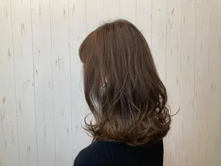 セミロング ヘアカラー&縮毛矯正 STAR☆RIVERのヘアスタイル