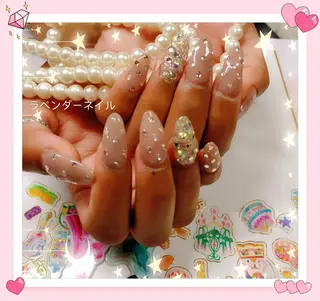 ネイル ラベンダー💖日暮里 ルル💖ネイルのネイルデザイン