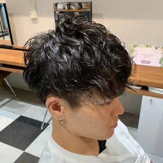 ショート パーマ 坪井 彰吾のヘアスタイル
