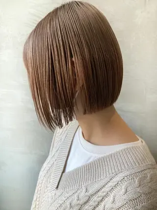 ミディアム カラー LOOP 佐藤のヘアスタイル