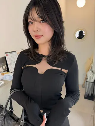 ミディアム 田中 叶太のヘアスタイル